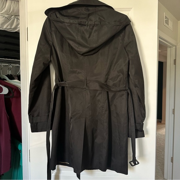 MICHAEL Michael Kors black trench coat size Small - Picture 3 of 3